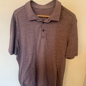 Men's Lululemon Polo Shirt - burgundy